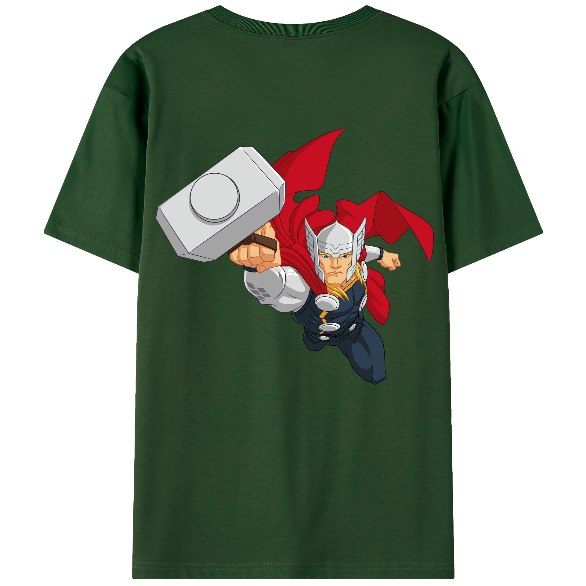 （画像用） アベンジャーズ The Avengers 綿100％半袖Tシャツ（背面プリント）